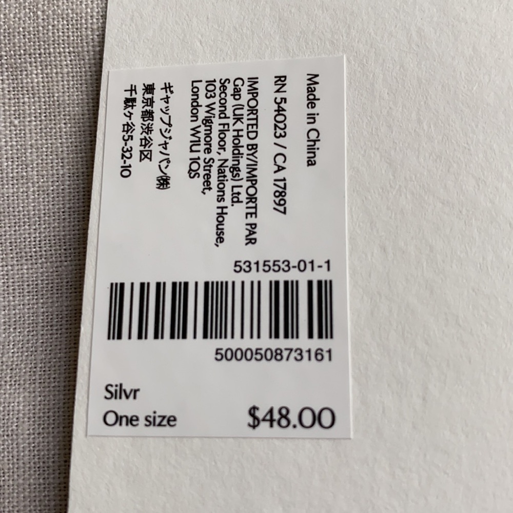 NEW Banana Republic Silver Earrings - Picture 3 of 5